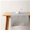 Muaré Runner da tavolo waffle grigio chiaro 45 x 140 cm