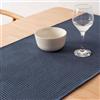 Muaré Runner da tavolo waffle grigio 45 x 140 cm