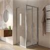 DEGHI Box doccia 85x85 cm porta a soffietto trasparente anticalcare 195h - Sofy