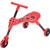 Scuttlebug Triciclo da viaggio pieghevole a 3 ruote per bambini da 1 a 3 anni, Beetle Trike, antenne e manubrio, per sviluppare l'equilibrio e le capacità motorie del bambino, senza graffi sulla superficie, rosso, nero, L 33 cm x P 60 cm x A 43 cm