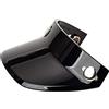 zalati Visiera Casco Aperto Visiera Visiera Scudo Stile Retrò per Realizzare Casco Moto di Ricambio Decorativo Fai da Te - Nero