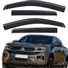 JHCHAN Deflettori d'aria per Volkswagen VW Amarok 2023-2024-2025 Doppia cabina V6 Aventura Trendline Startline Highline Incollare Deflettori antipioggia (Amarok 2023 - 2025)