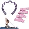 PFLYPF 2-pezzo di fitness fascia elastica, fascia elastica di yoga, elastico regolabile fascia di esercizio, ginnastica band, banda di tensione, danza, allenamento muscolare
