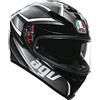 AGV CASCO K5 S MULTI MPLK XS TEMPEST BLACK/SILVER