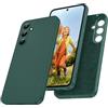 LeYi Cover per Samsung Galaxy A55 5G, Protezione Fotocamera, Custodia Sottile in TPU Morbido, Silicone Bumper Antiscivolo e Resistente Case per Samsung Galaxy A55 5G, Verde