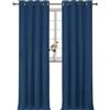 YSTELLAA Tende 100% Oscuranti Per Interni 2 Pezzi, 140×300cm, Effetto Lino, Tende Termiche, Con Anelli, Tenda Termica Isolante Freddo E Caldo, Fonoassorbenti, Moderne, Blu