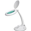 Neatfi Elite LED Lampada Lente d'ingrandimento con coperchio antipolvere, lente di vetro, temperatura di colore 6500K, 5 diottrie, durata nominale di 20.000 ore, luce dimmerabile (Bianco, 12.7 CM)