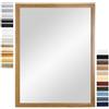 PrimeLuxe Specchio da parete 50 x 60 cm (dimensioni esterne), in rovere rustico, colore e dimensioni a scelta, specchio per il bagno e il corridoio, con cornice in legno, prodotto in Germania