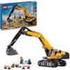 LEGO City Escavatore da Cantiere Giallo, Giochi Creativi per Bambini e Bambine da 8 Anni, Veicolo Giocattolo da Cantiere con Funzioni Reali e 3 Minifigure (Operaio, Operatore e Architetto) 60420