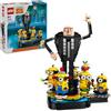 LEGO Cattivissimo Me Gru e Minions in Mattoncini, Set dal Film della Illumination, Personaggi da Costruire che Danzano, Giochi Creativi per Bambini e Bambine da 9 Anni, Regalo da Esposizione 75582