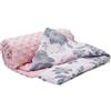 Medi Partners Coperta per Neonata Copertina Neonato per lettino - 100% Cotone 75x100cm naturale Blanket Neonati Invernale Estate Bifacciale Carrozzina Bambino (Berry con rosa minky)