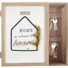 MEYAGOT Cassetta Portachiavi, Scatola Per Chiavi In Legno, Cassetta Portachiavi Da Muro Con 6 Ganci Per La Casa In Legno Decoro Home Per Muro E Decoupage Archiviazione E Decorazione 20 X 6 X 27 Cm