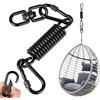 Huanmin Molla oscillante per poltrona sospesa, con 2 moschettoni e gancio girevole a 360°, moschettone, portata fino a 250 kg, molla di sospensione per sacco da boxe, hammock, yoga