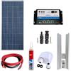 Kit fotovoltaico pannello solare 150W camper staffe cavi