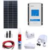 Kit fotovoltaico pannello solare 100W camper regolatore MPPT