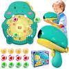 Lets Joy Gioco Freccette Bambini, Giocattolo di Tiro con Pistola Dinosauro, Bambini Giocattolo per Freccette Dinosauro con 1 Bersaglio 12 Palline Appiccicose, Adatto a Bambini dai 3 Anni (Verde)