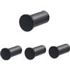 Vista Ganci a Vite da Parete SUS304 Gancio per Cappotto in Acciaio Inox per Uso Intensivo con Foratura per Bagno, Camera da Letto, Cucina, Camera da Letto 4 Pack Nero