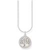 THOMAS SABO Collana con ciondolo Tree-of Love, in argento Sterling 925, KE2220-007-21, misura unica, Argento sterling, Nessuna pietra preziosa