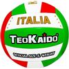 CUCUBA Pallone Volley Beach Volley Match Modello con Scudetto Tricolore Italia (Bianco Rosso Verde) da Allenamento o Partita Diametro 21 cm