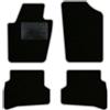 QUEMAR Kit Tappetini Auto compatibili con Polo V 2009-2017 (6R - 6C) / Set Tappeti Moquette e Gomma su Misura (2 Anteriori + 2 Posteriori) / Ricami e Colori Personalizzati (0 Ricami, Bordo Perla)