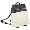 Paparazzi Zaino da donna Nevada, Crema con cinghie nere, 23 x 25 x 12cm, Zaino daypack