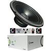 GK SOUND KIT SER PER CIARE CW200Z 1 woofer altoparlante da 20 cm 200 mm 8, 80 watt rms e 160 watt max, 4 ohm, per portiere auto, sospensione in gomma, 1 pezzo + 5 sticker omaggio