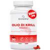 Bandini® Olio di Krill 3000mg, Puro Antartico, 465 mg EPA e DHA, 1200 mg Fosfolipidi Marini, Fonte di Astaxantina e Omega 3 | Krill Oil 100% Naturale, Senza Retrogusto | 90 Capsule molli (softgels)