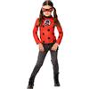 RUBIE'S Miraculous Ufficiale - Top & Maschera Ladybug (Bambino) - Taglia Unica 5-8 Anni