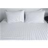 texpot Biancheria da letto da 20 mm a righe con chiusura lampo, 100% cotone, copripiumino da 155 x 220 cm + 80 x 40 cm