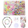 VIGTNG Perline per Braccialetti, Kit Braccialetti Fai da Te, Kit Perline per Braccialetti, Crea i Tuoi Braccialetti, Collane, Natale, Compleanni, Feste, Vacanze, Regali per Ragazze (C)
