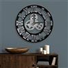 ALEENFOON Orologio da parete al quarzo silenzioso Numeri romani vintage Orologio in Legna Soggiorno Cucina Caffe Decor Regalo