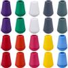 GORGECRAFT 100 pz 10 Colori Campanello in Plastica estremità del Cavo Tappo A Campana con Coperchio Clip in Plastica Colorata per Ginocchiera Cordoncini Accessori Cordino 4.5mm Foro