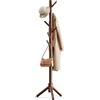 Pipishell Appendiabiti in legno robusto, 3 misure regolabili, con 8 ganci, per corridoio, ingresso, cappelliera per vestiti, utilizzato in camera da letto, ufficio, corridoio, ingresso, colore: