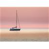 Rasch Carta da parati 363289 - Carta da parati fotografica su tessuto non tessuto con una barca sul mare in rosso e blu della collezione Magicwalls - 2,65 m x 3,71 m (lunghezza x larghezza)