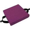 Waigg Kii Cuscini per sedie con fibbia antiscivolo, quadrati, per sedie da pranzo, sgabelli, per giardino/interni/casa/cucina (30 x 30 x 3 cm, viola)