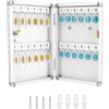 QWORK® Cassettiera per Chiavi da Parete, 24 Chiavi, Cassetta Portachiavi con Serratura - 32 x 21 x 5,5 cm