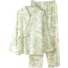 OWLONLINE Completo Pigiama in Morbido Cotone Crepe Puro Pigiama Kimono Giapponese da Donna Taglia M-C6