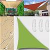 GLIN Tenda da Sole Tenda a Vela Impermeabile Rettangolo Quadrato Triangolare Tendalino 2x2x2.8m Tenda da Sole Telo Parasole Ombreggiante per Esterno Terrazzo Balcone Giardino Verde