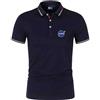 GLLUSA Polo da Uomo con Stampa T-Shirt Top Abbigliamento per La NASA T-Shirt con Colletto Soft Training Mezza Manica T-Shirt A Maniche Corte Leggera Comoda Tuta- Dark Blue||XXL