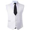 Generic Giubbotto maschile a v-scollo slim fit vestito formale gilet for abito o smoking (Colore : White, Dimensione : XXXXXL)