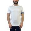 DSQUARED2 T-Shirt Bianca da Uomo con Banda Elastica sulla Manica S