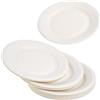 STACKABLES ~ Confezione da 50 piatti biodegradabili in bagassa, 22,8 cm, compostabili ecologiche