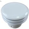 BricoLoco.com Cappello deflettore anti revoco Ø 120 mm, caldaia, cappa aspirante o camino. Deflettore a 3 anelli per uscita aria, fumi o gas. Lamiera laccata in bianco (Ø 120 mm)