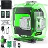 FELLAT Livella Laser, FELLAT 4 x 360° Livella Laser Autolivellante 16 Linee 4D Livello Laser con 2 Batterie Ricaricabili da 4000 mAh, Telecomando, Base di Sollevamento, Supporto Magnetico Rotante