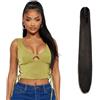 Dcbaboo Coda di Cavallo Extension Capelli Lisci Coda Capelli Extension con Pinza 55cm Posticci per Capelli Dritti Coda Finta per Capelli Sintetici Lunghi Ponytail Naturale, Marrone scuro
