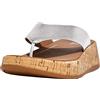 Fitflop Mwb Toe Post, Sandali Bassi Donna, Argento, 43 EU