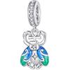 Teleye Ciondolo scarabeo Ciondolo in argento sterling 925 adatto per collana bracciale Pandora