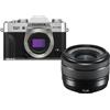 Fujifilm Fotocamera Mirrorless Fujifilm X-T30 II Silver + Obiettivo Fujinon XC 15-45 mm F/3.5 - 5.6 OIS PZ (16759768)