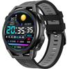 Rainbuvvy Smart Watch con auricolari wireless, touch screen da 1,54 pollici, fitness tracker con frequenza cardiaca e sonno, auricolare Bluetooth TWS integrato con cancellazione del rumore ENC Dual Stereo