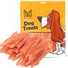 MERSJO dog treats - 88% alto contenuto di carne, senza additivi, Senza Cereali e Zuccheri, crocchette per cani come supplemento giornaliero, Masticare Naturale, strisce di pollo morbido, 500g